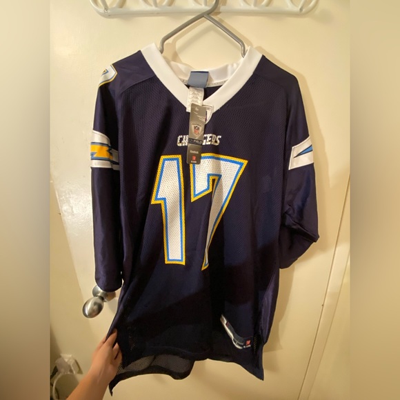 AUTHENTIC WITH TAGS** NFL Reebok Jersey LA Chargers Quarterback Rivers - Picture 2 of 6